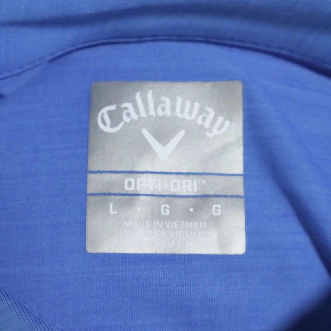 Callaway VINTAGE Callaway Dove Soap Stretch Polyester Solid Polo Shirt Blue Men's L Size US L / EU 52-54 / 3 - 5 Thumbnail