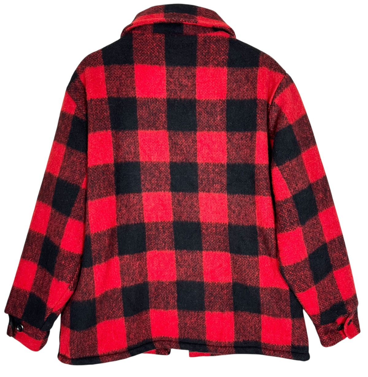 Vintage Vintage 90s Melton Checkered Zipper Winter Jacket Size US L / EU 52-54 / 3 - 9 Thumbnail