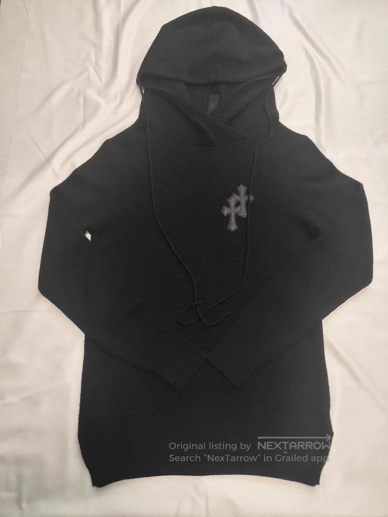 Chrome Hearts Black Hooded Sweatshirt with Cross Emblem. Size US S / EU 44-46 / 1 - 1 Thumbnail