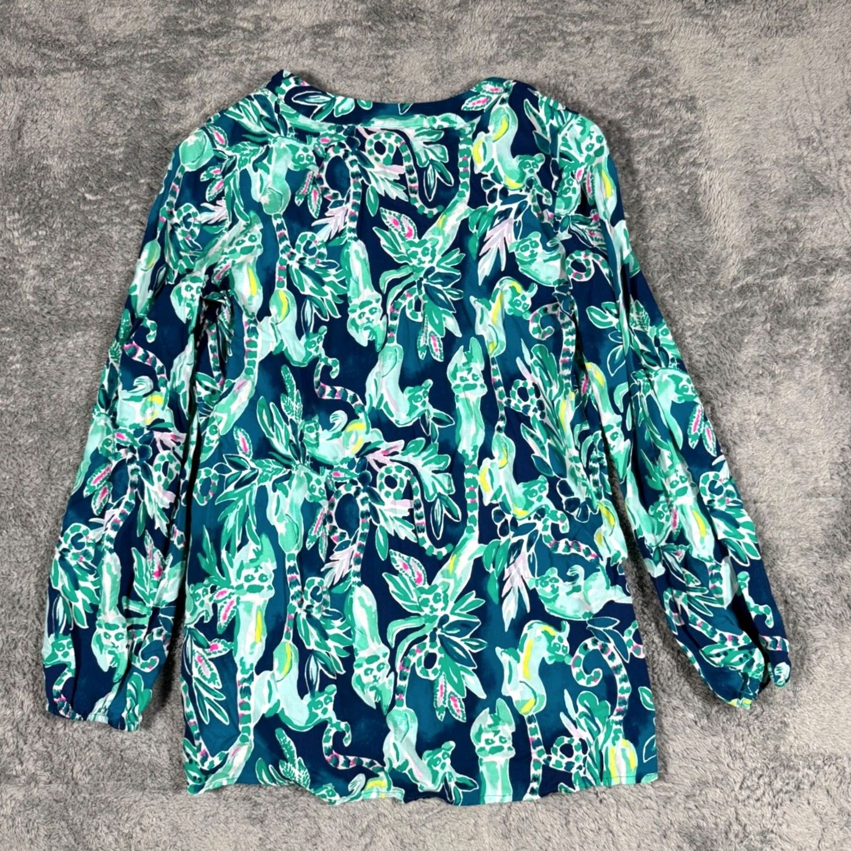 Lilly Pulitzer Lilly Pulitzer Harbour Island Tunic Womens Green Rayon XXS Size XXS / US 00 / IT 34 - 5 Thumbnail