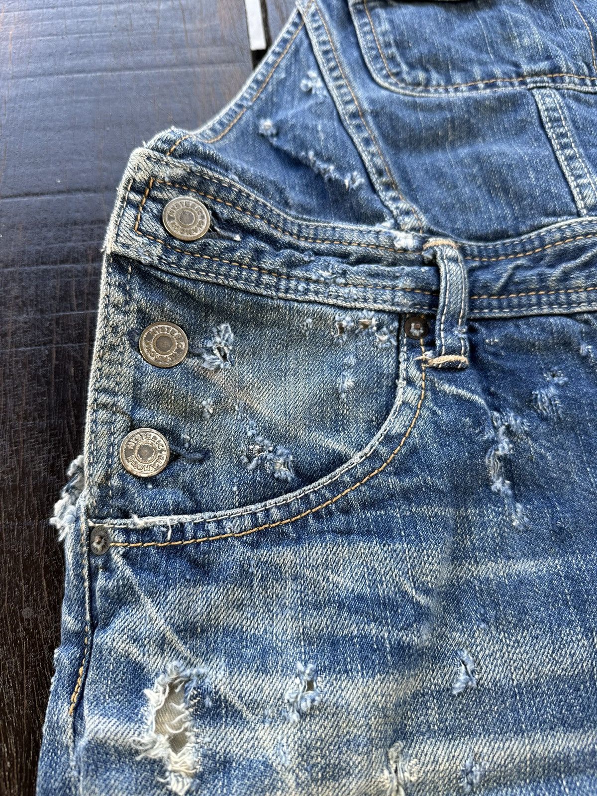 Hysteric Glamour × Vintage Vintage hysteric glamour overall short denim rare design Size 30" / US 8 / IT 44 - 3 Thumbnail