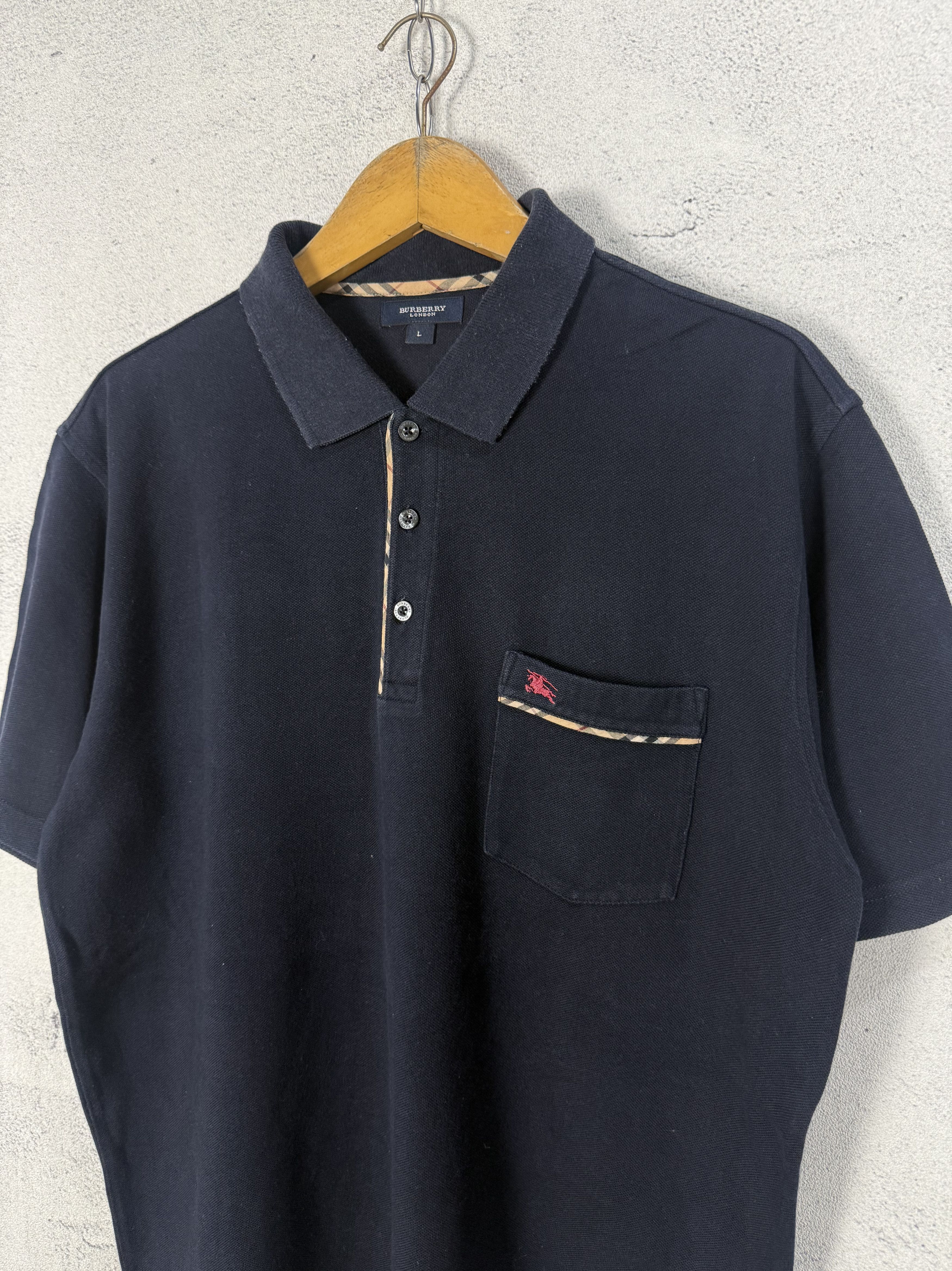 Burberry Vintage Burberry Polo Shirt Size US L / EU 52-54 / 3 - 3 Thumbnail