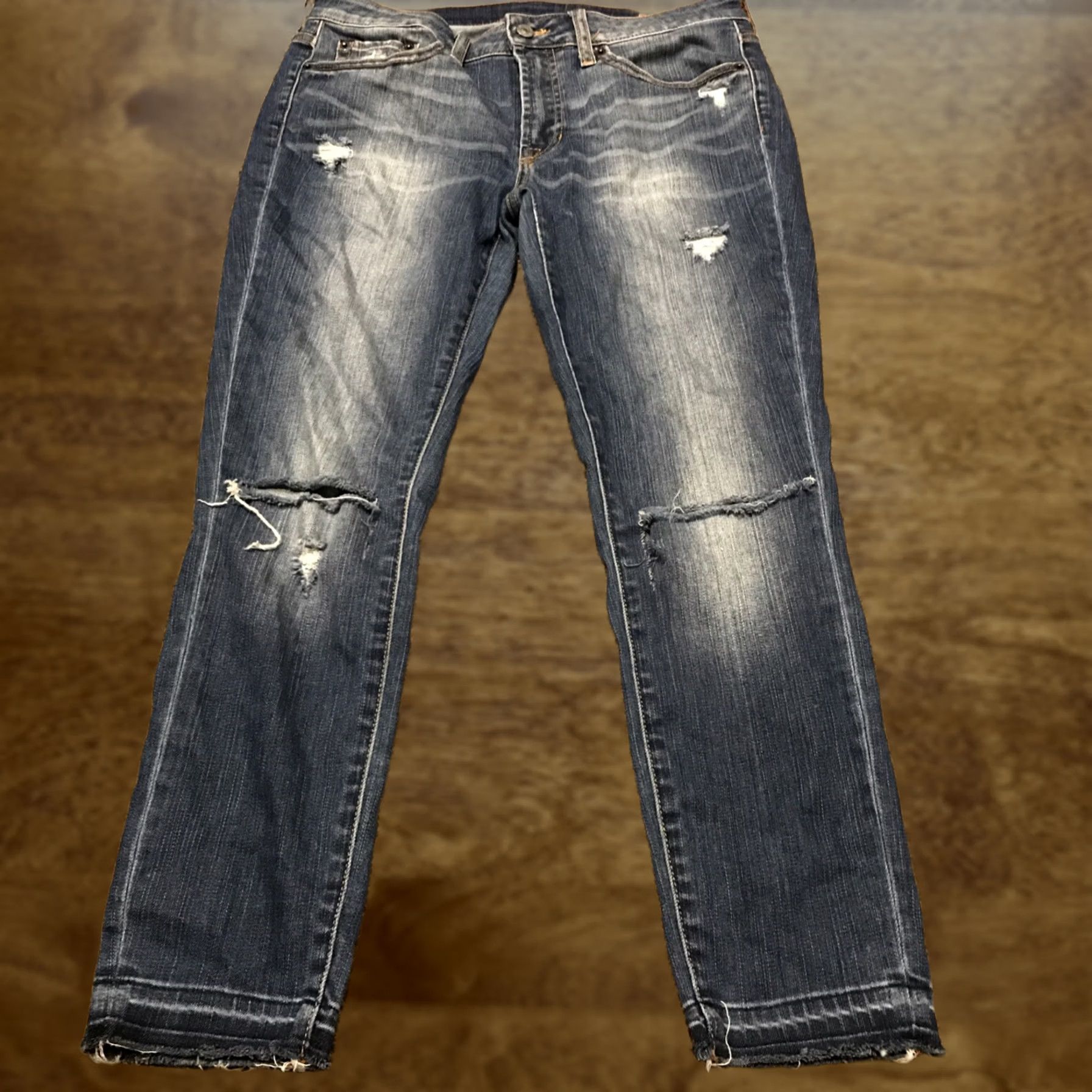 Vintage Style Jeans Womens 30 Patty Cotton Blend Straight Denim Blue 32W 27L Regular Size 30" / US 8 / IT 44 - 1 Thumbnail