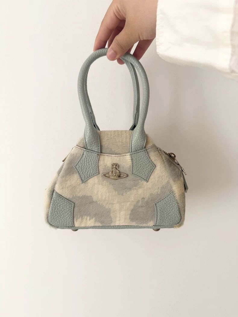 Vivienne Westwood Vivienne Westwood Baby blue horse leopard print silver Sat Size ONE SIZE - 2 Thumbnail