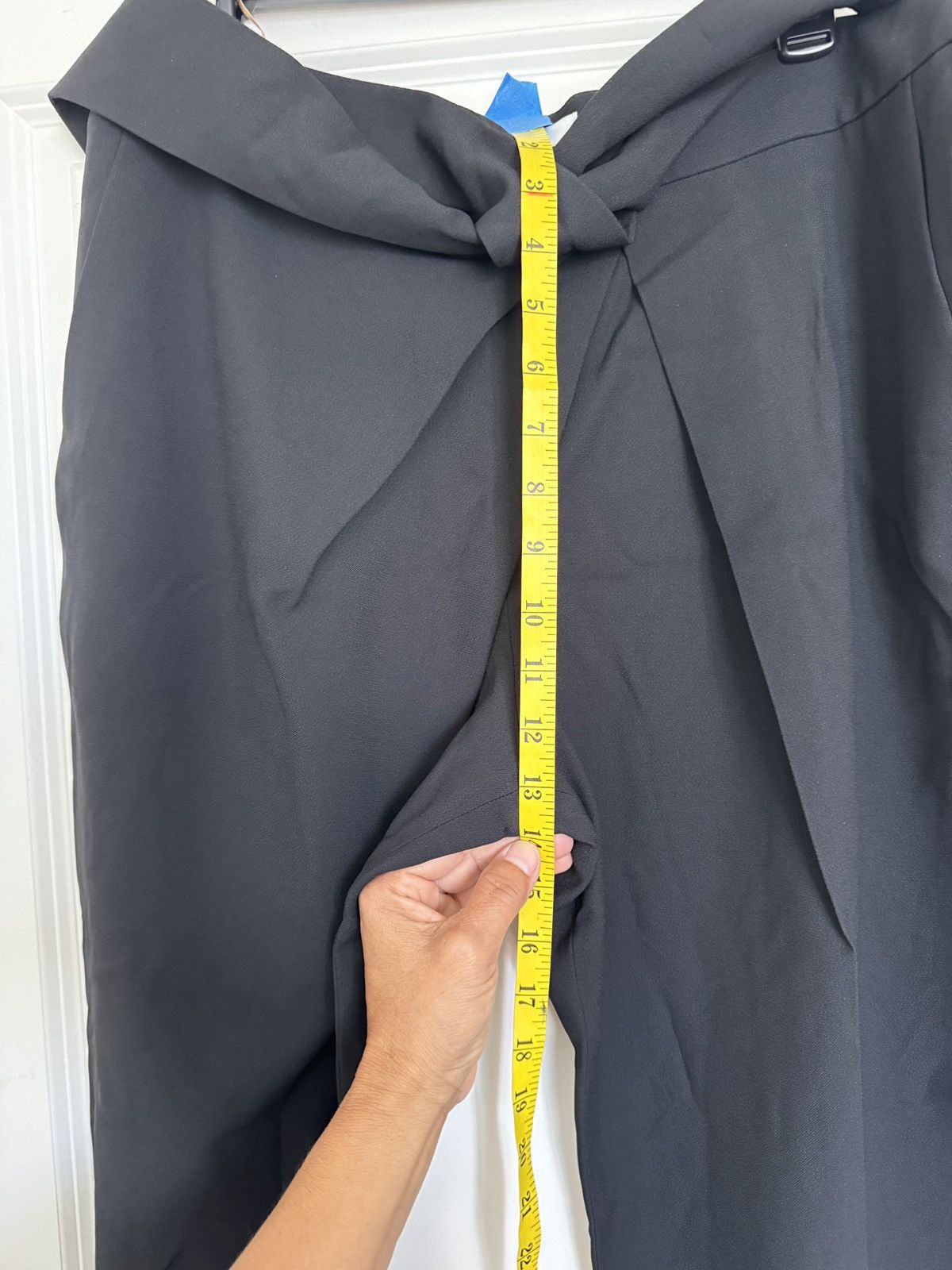 Chloe Chloe Black High Waisted Pants Attached Wrap Tied Belt Size 30" / US 8 / IT 44 - 9 Thumbnail
