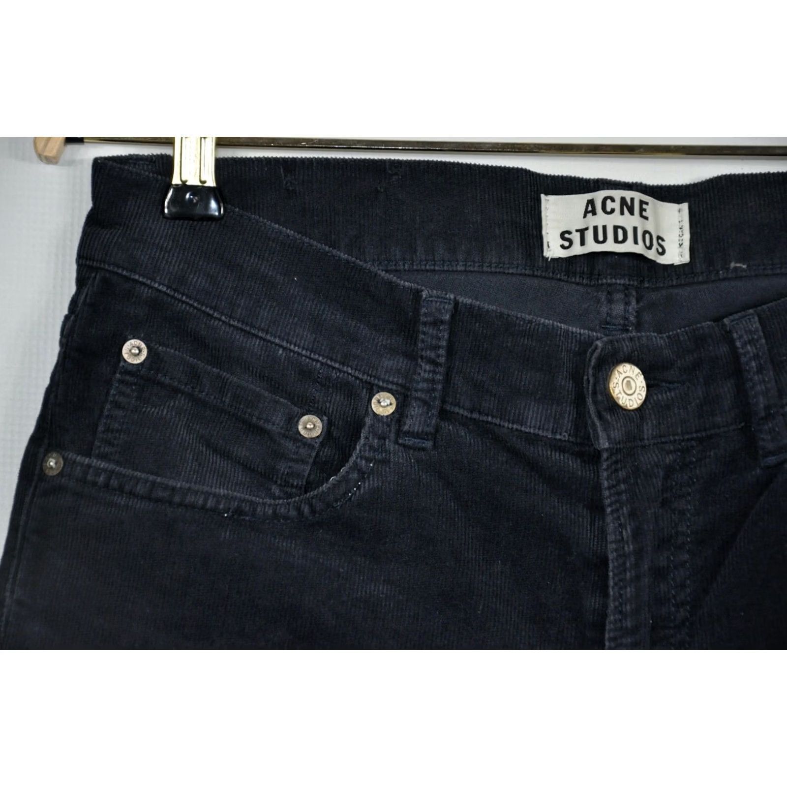 Acne Studios ACNE STUDIOS ACE CORD JEANS Mens W30/L34 Blue 98%Cotton 2%Elastane Classic Skinny Denim Pants Size US 30 / EU 46 - 6 Thumbnail