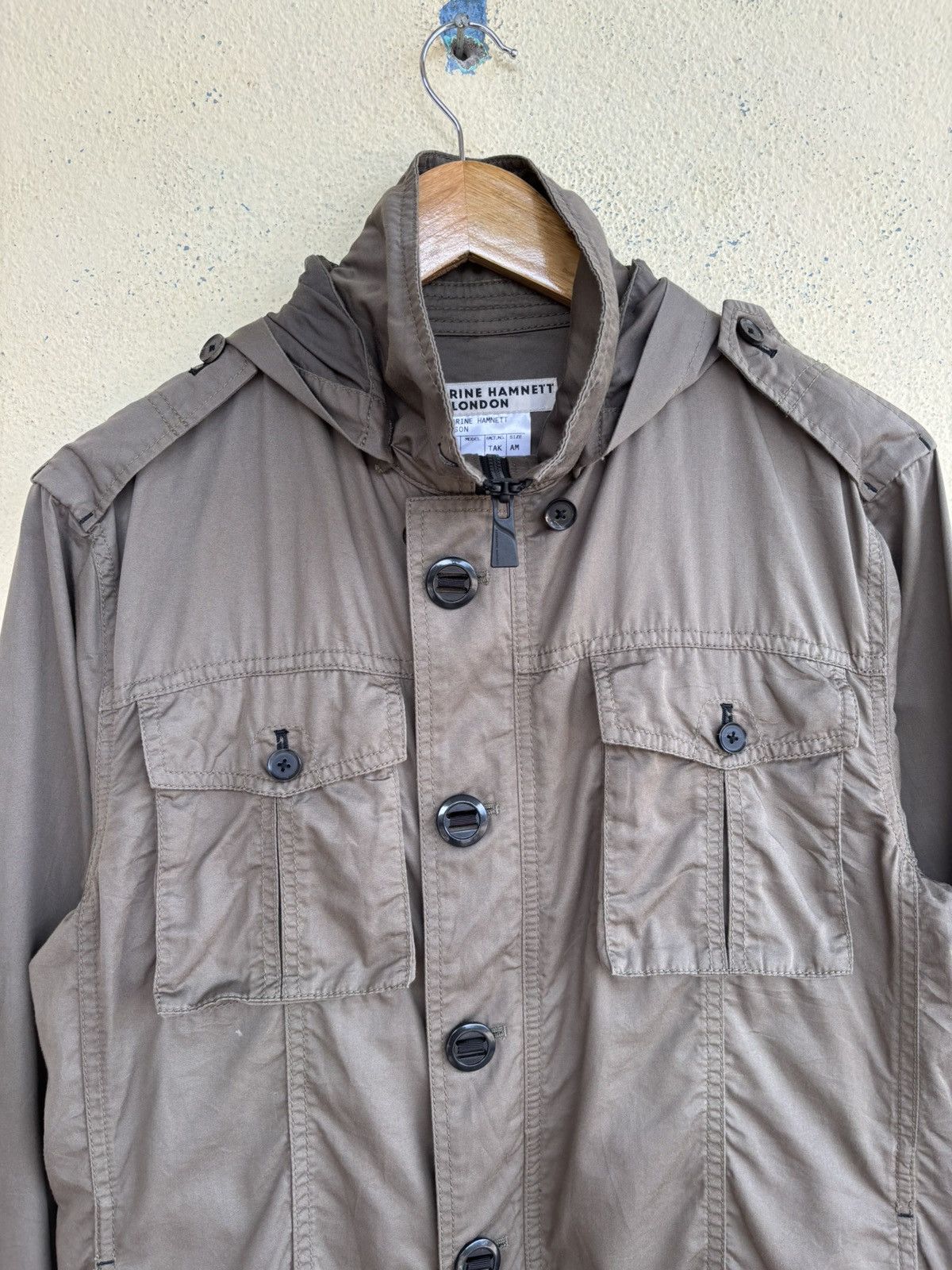 Katharine Hamnett London Katharine Hamnett Blouson Hooded Jacket Size US XS / EU 42 / 0 - 3 Thumbnail