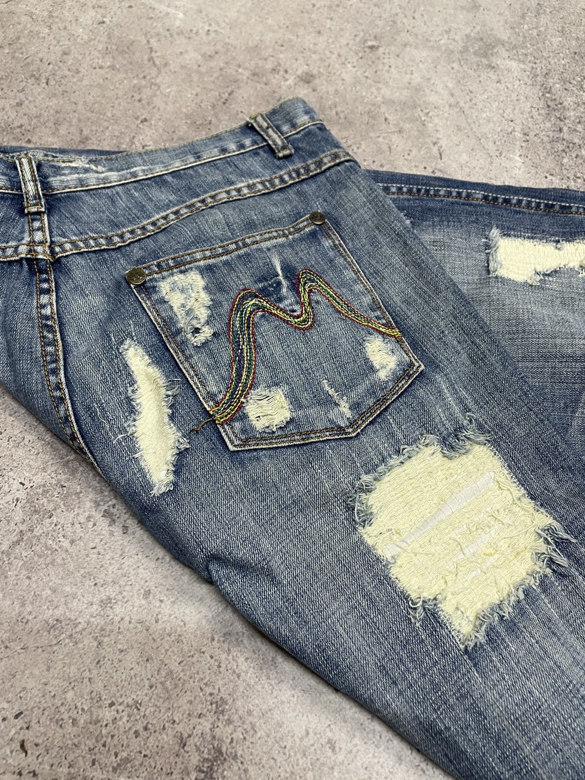 G-Star Vintage Y2K Junya Watanabe Style Distressed Jeans Pants Size US 32 / EU 48 - 11 Thumbnail