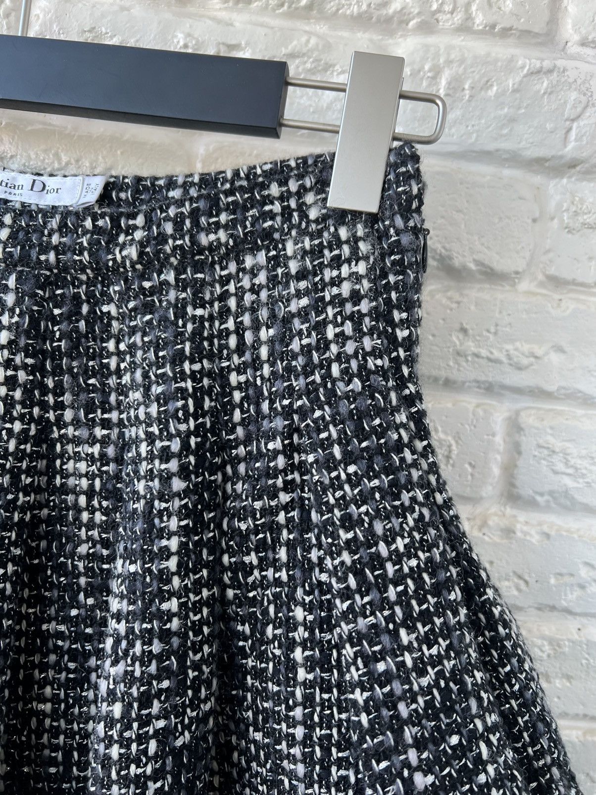 Dior Christian Dior Wool Tweed Skirt Size 27" / US 4 / IT 40 - 3 Thumbnail