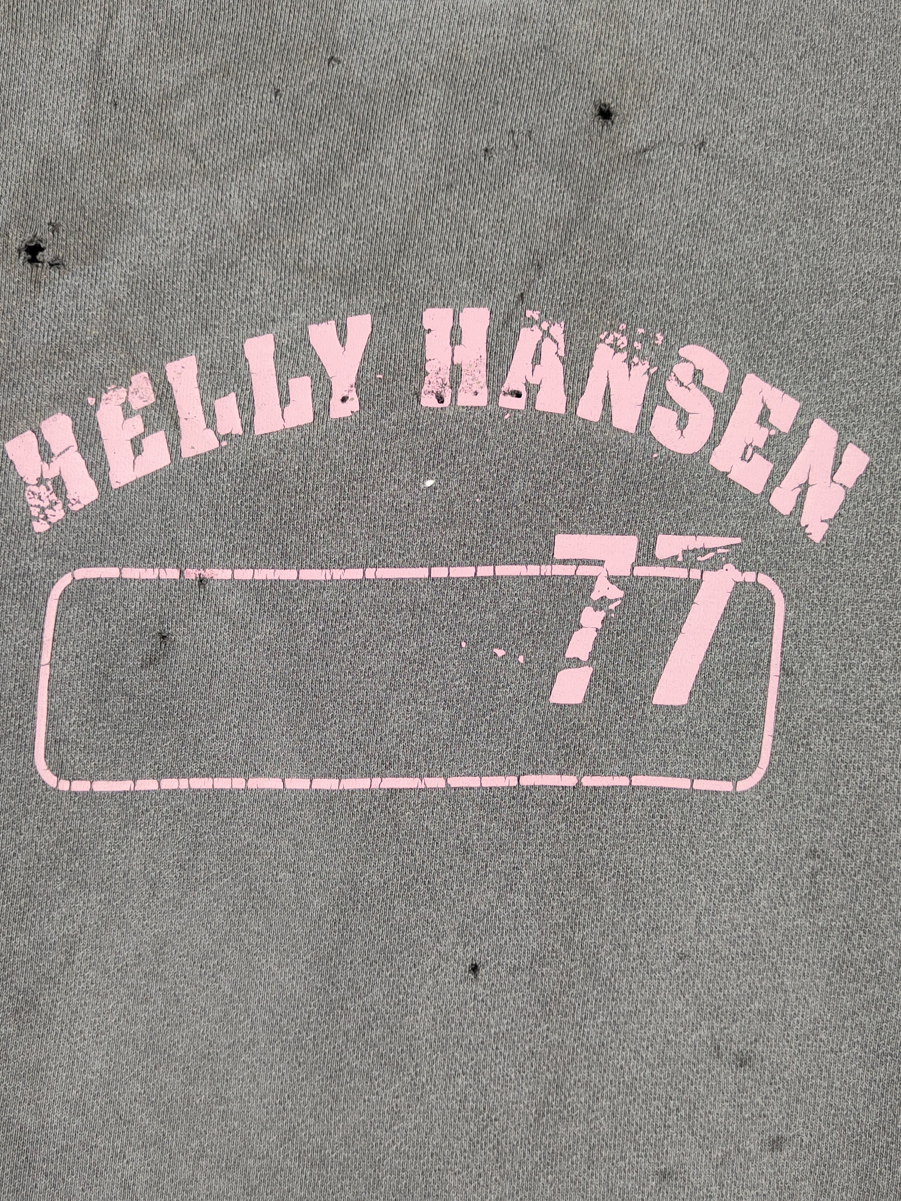 Helly Hansen Helly Hansen Dark Gray Faded ripped Sweatshirts #S1862 Size L / US 10 / IT 46 - 3 Thumbnail