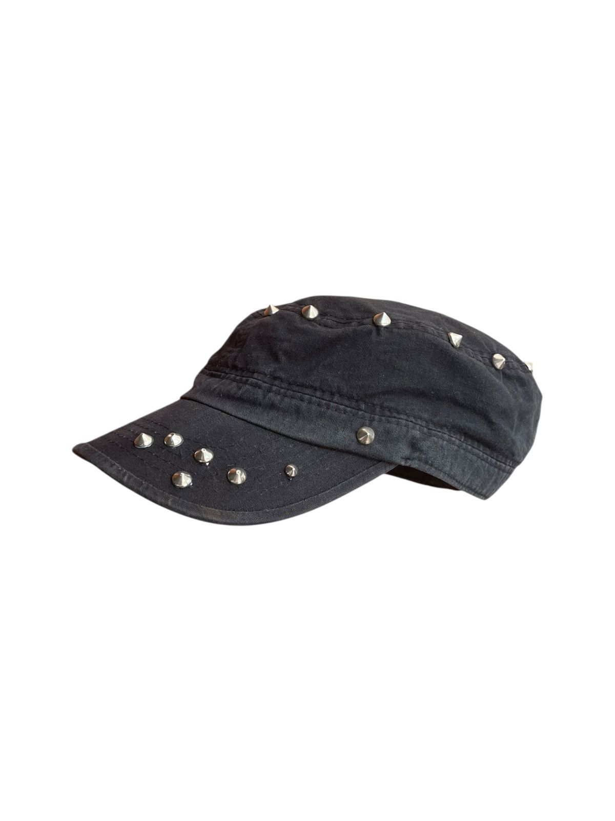 KMRii 2000s Archival Studded Cadet Hat Vkei Goth Punk Style Size ONE SIZE - 2 Thumbnail