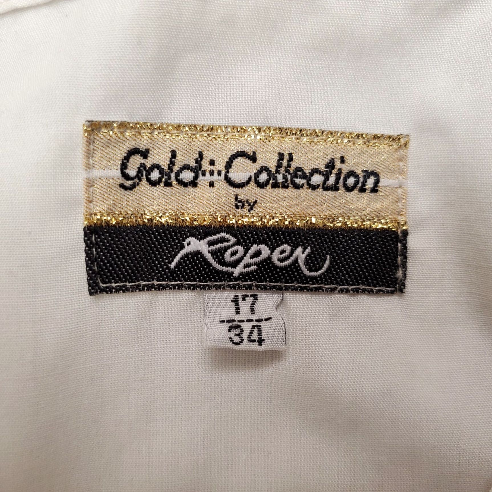 Roper Roper Gold Collection Shirt Mens 17 34 White Bib Front Pearl Snap Western Formal Shirt Mens Color White 17 34 Bib Front Pearl Snap Western Formal Size 46R - 6 Thumbnail