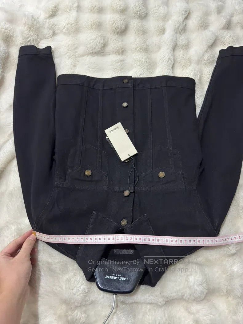 Saint Laurent Paris Saint Laurent Paris Black Denim Jacket Size US M / EU 48-50 / 2 - 7 Thumbnail