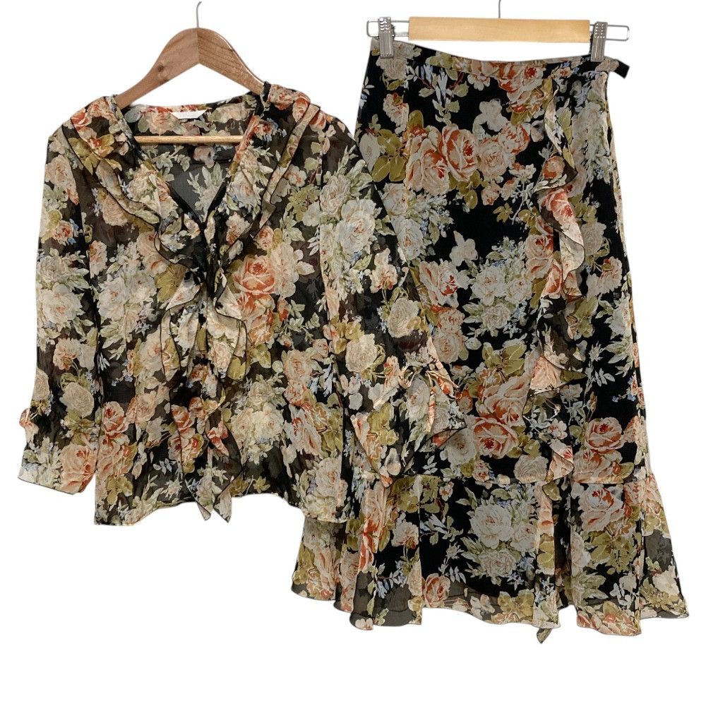 Other Other PINK HOUSE Floral Sheer Frill Set Up Textile Tops DUTY FREE for USA Size ONE SIZE - 1 Thumbnail