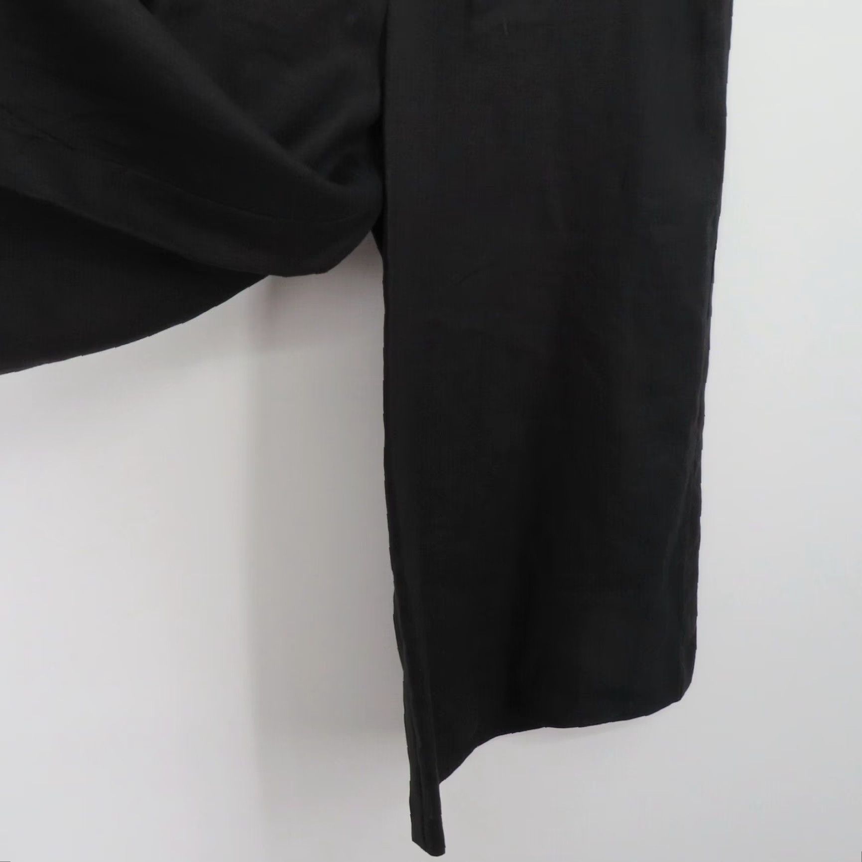 Vintage Edward Womens 8 Black Crocheted Linen Wide Leg Cropped Capri Pants NEW Size 30" / US 8 / IT 44 - 5 Thumbnail