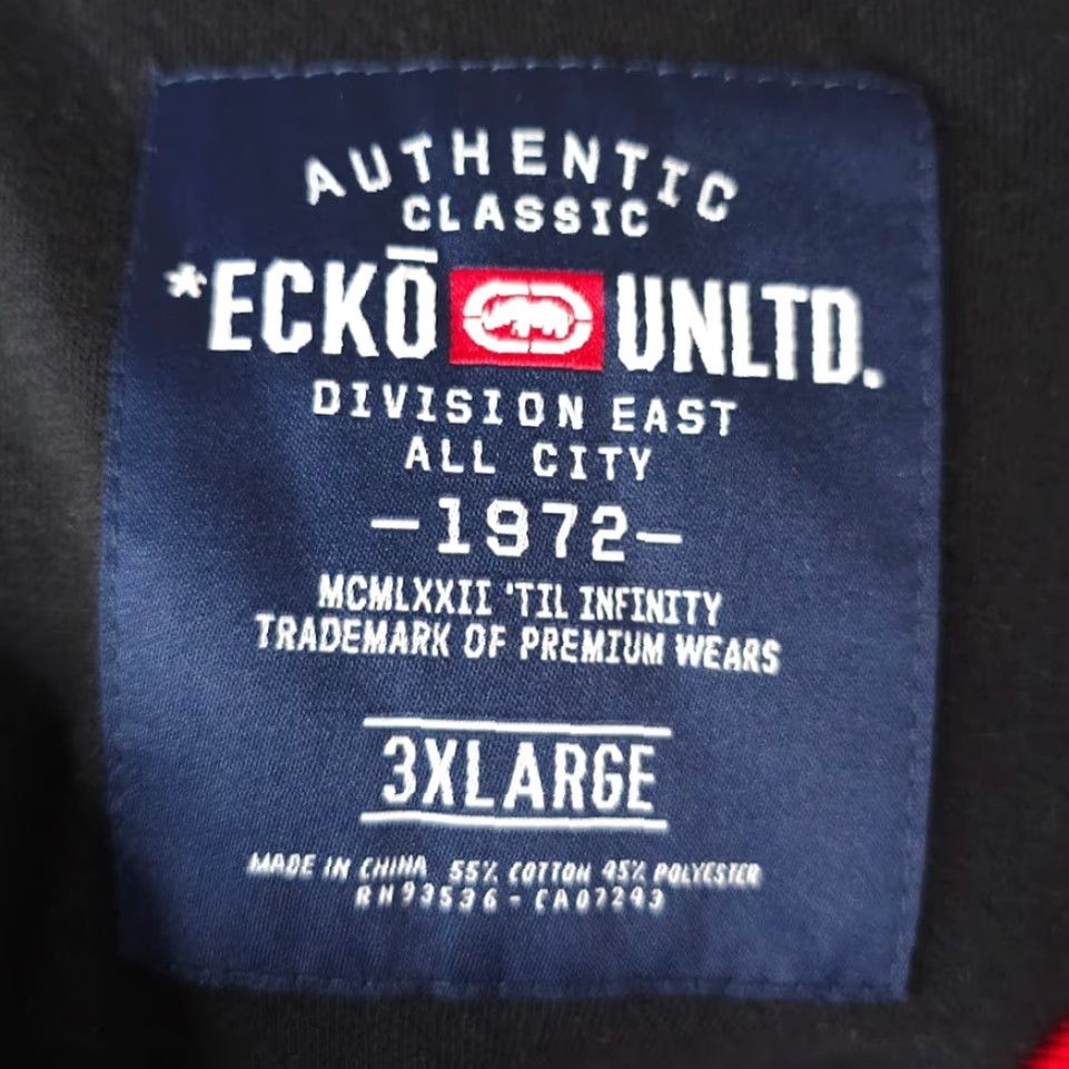 Ecko Unltd. Ecko Unltd Track Jacket Mens Size 3XL Black Diamonds Geometric Streetwear Size US XXL / EU 58 / 5 - 7 Thumbnail