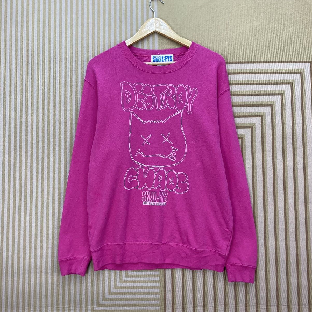 Japanese Brand 🫶Japanese Brand Streetwear Skeil Fly Nice Graphic Sweatshirt Size US M / EU 48-50 / 2 - 1 Thumbnail