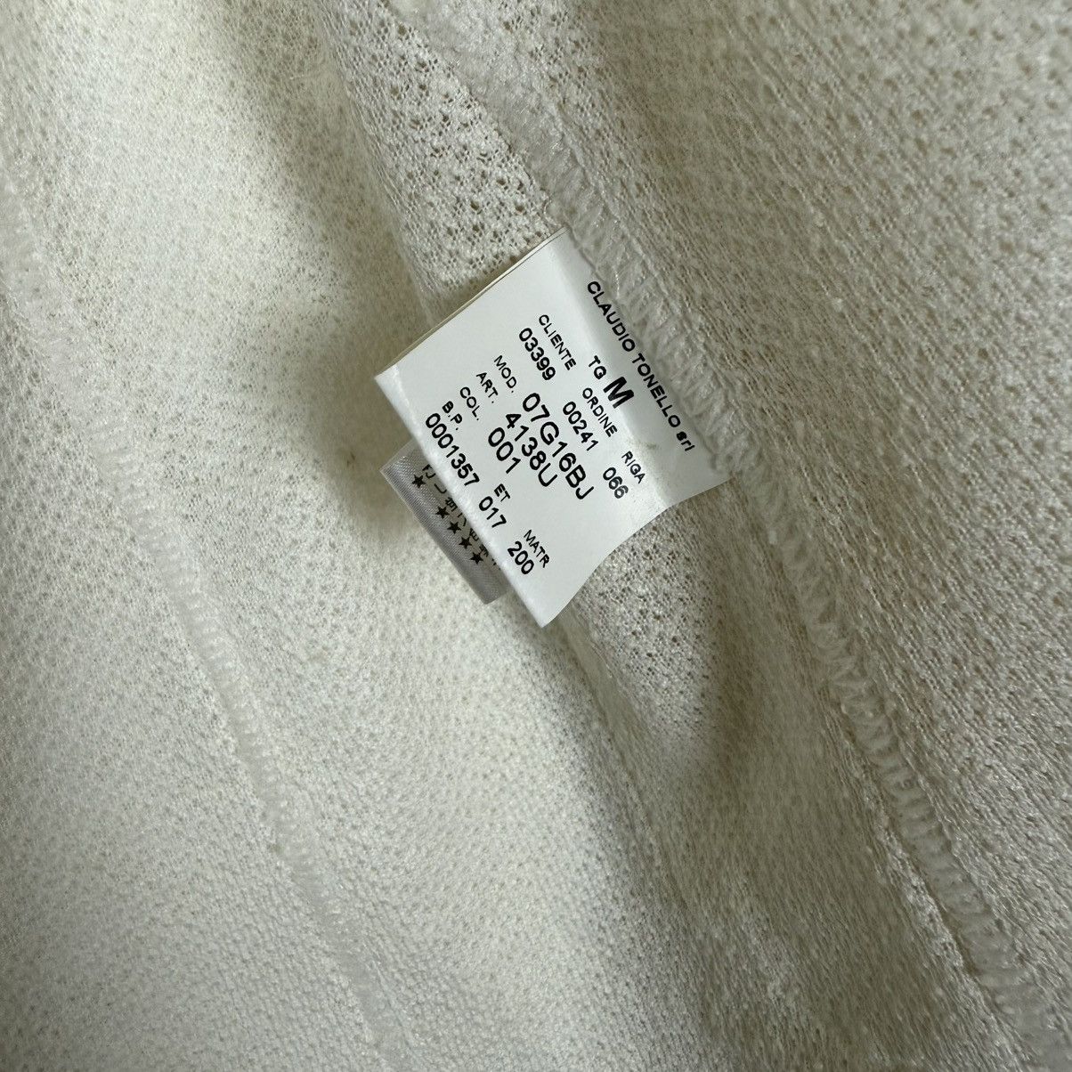 Tonello CLAUDIO TONELLO Cream Cardigan Size US M / EU 48-50 / 2 - 8 Thumbnail
