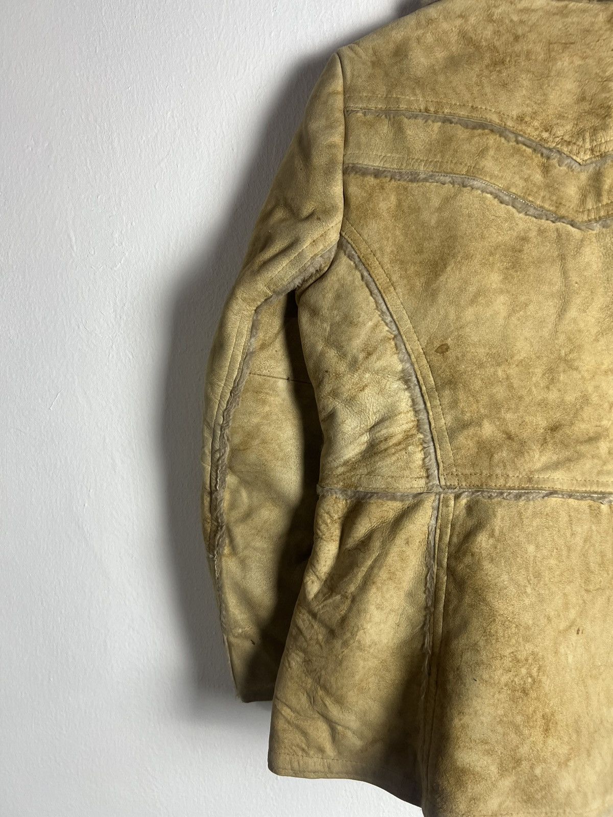 Vintage Vintage 70s Cosa Nova Tan Leather Suede Faux Fur Jacket Size US M / EU 48-50 / 2 - 11 Thumbnail