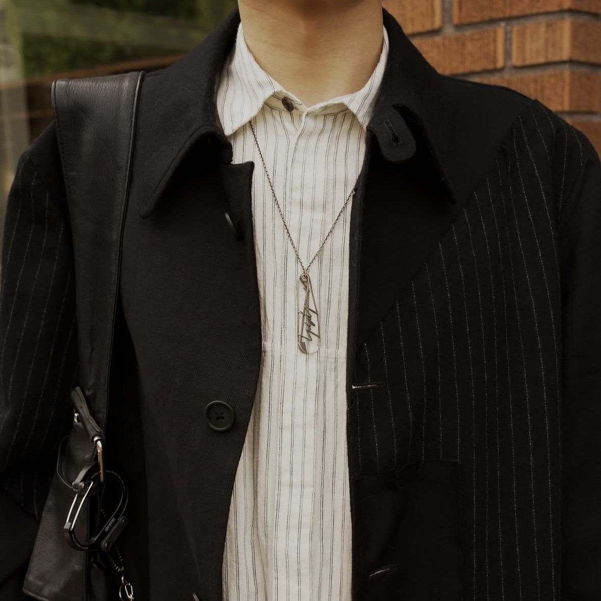 Yohji Yamamoto Pour Homme SS19 Safety Pin Brooch Necklace .925 silver Size ONE SIZE - 12 Thumbnail