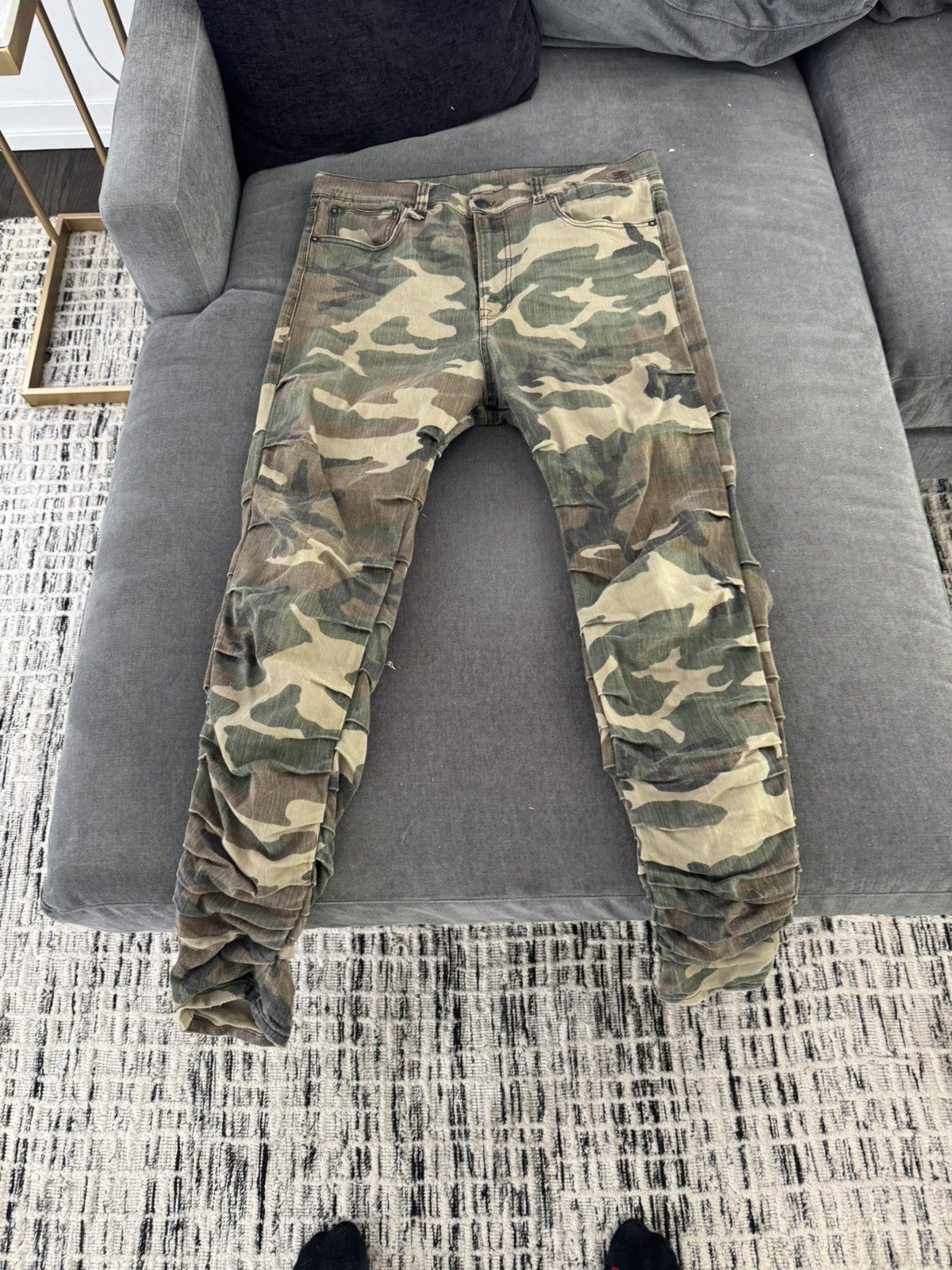 R13 R13 Stack Camo Denim Size US 36 / EU 52 - 1 Thumbnail