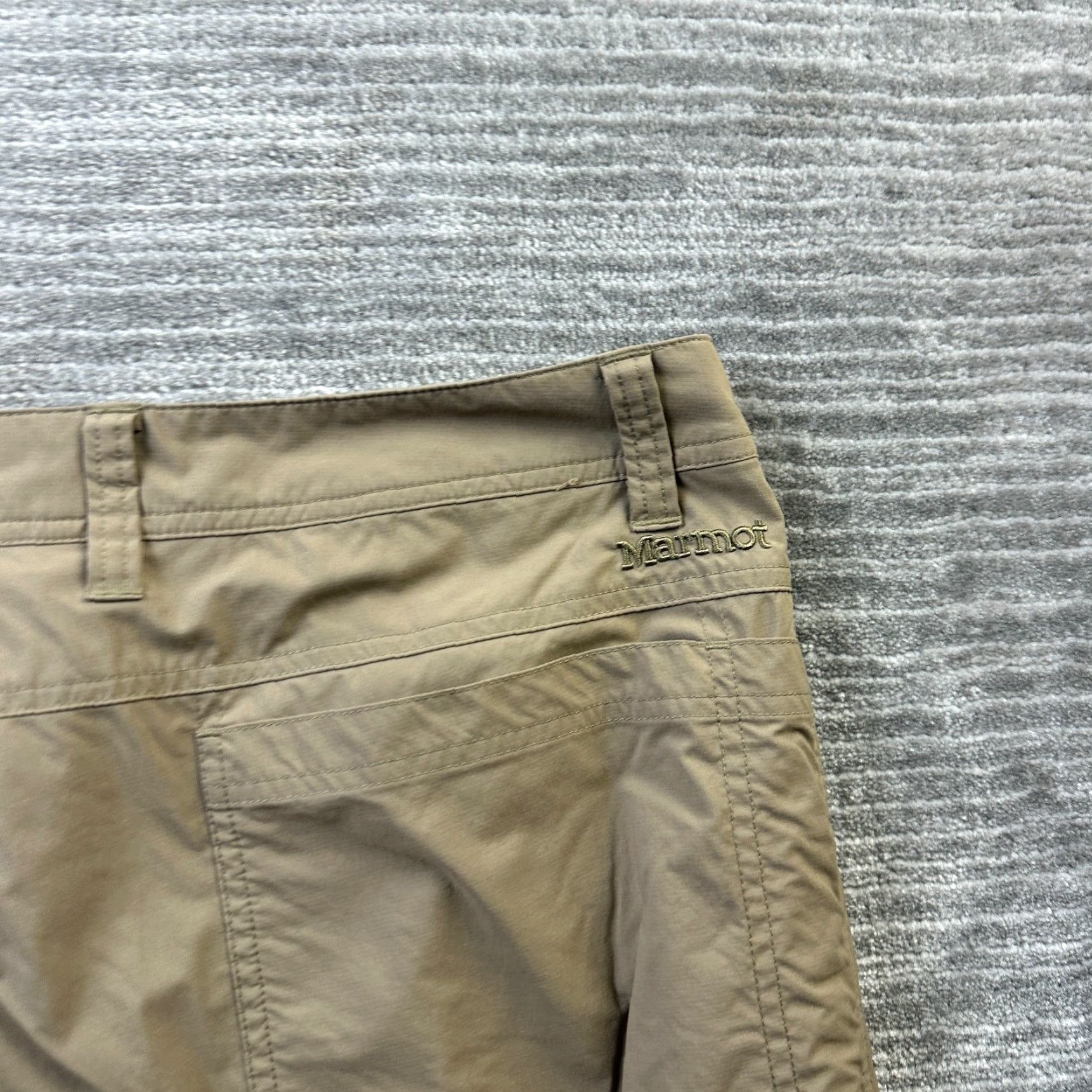 Marmot VINTAGE Marmot Pants Mens 36x30 Beige Tan Straight Cargo Outdoors Hiking Stretch Size US 36 / EU 52 - 4 Thumbnail