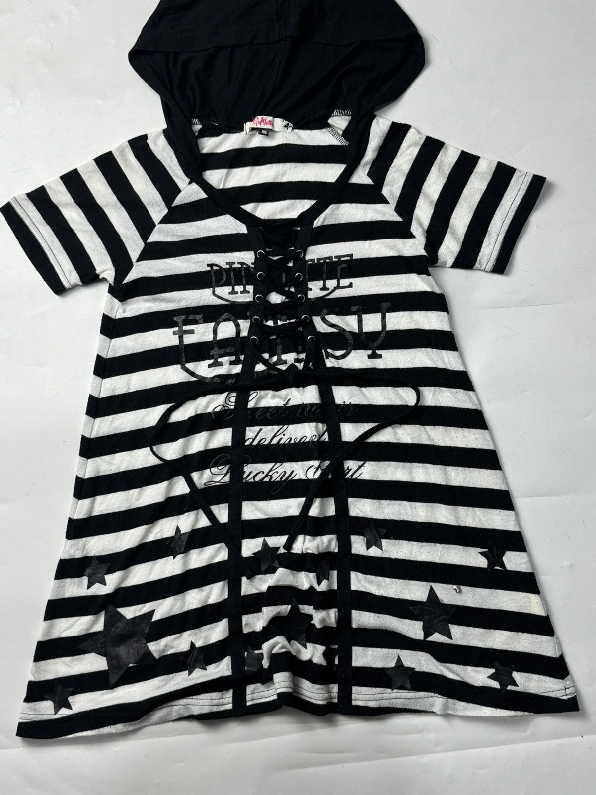 Le Grande Bleu (L.G.B.) Flared Pinklatte Striped Stars Hoodie Tees Japanese Lgb Goa Size US XS / EU 42 / 0 - 3 Thumbnail