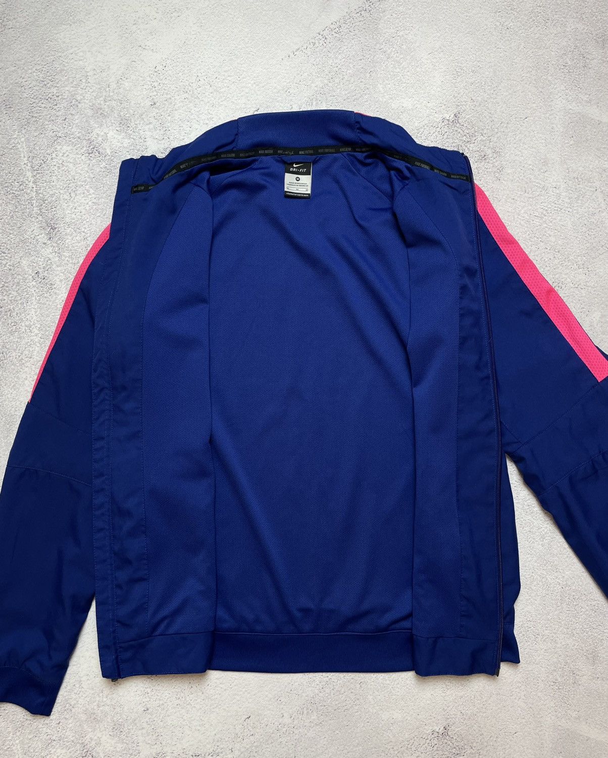Nike Barcelona Jacket Training Full Zip Mens Football Blue Nike Size US M / EU 48-50 / 2 - 7 Thumbnail
