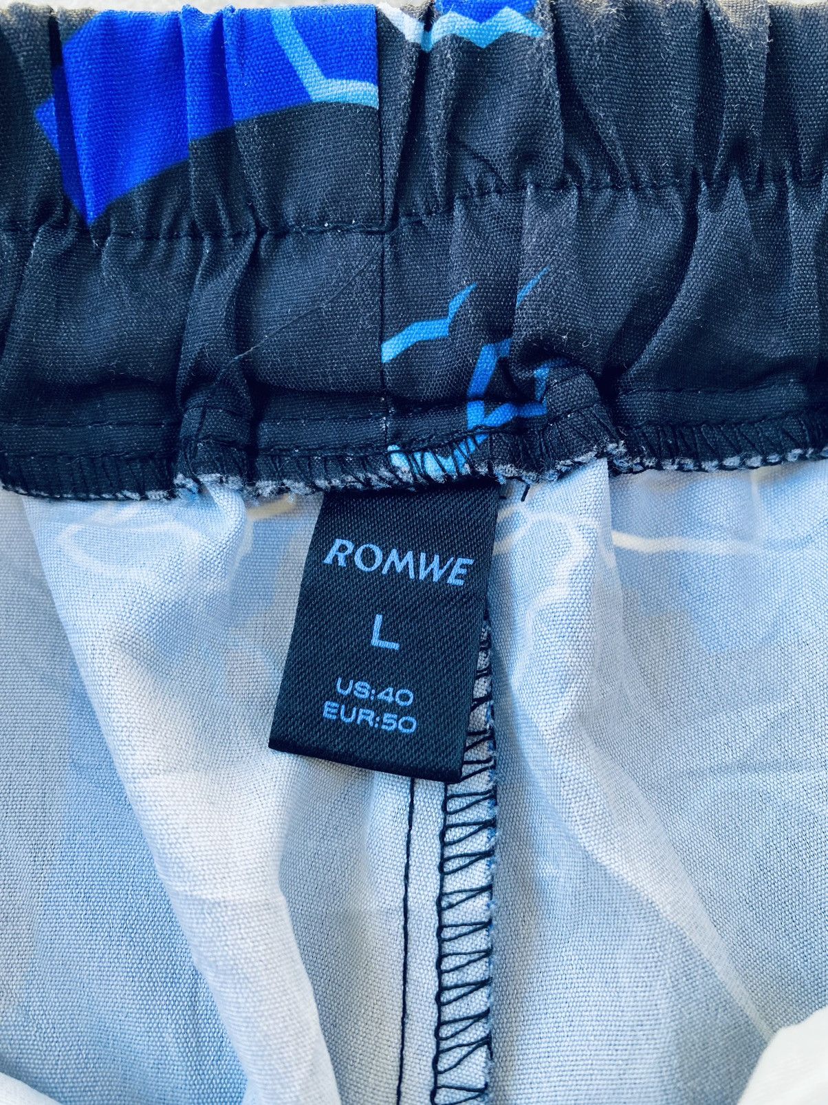 Japanese Brand Vintage Y2k Romwe Thunder Lightning Cargo Pants Polyester Size US 32 / EU 48 - 3 Thumbnail
