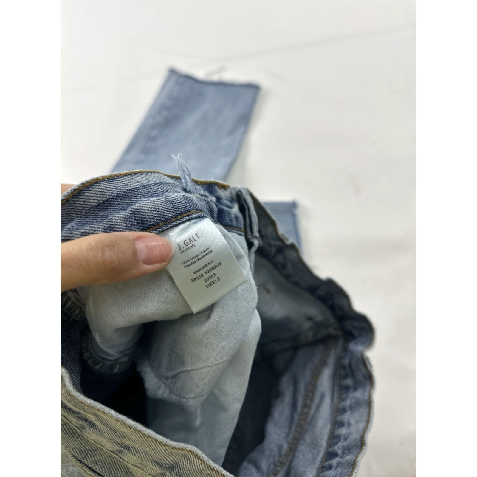 Vintage J.Galt Jeans Women’s Small Blue High Waisted Straight Leg Jeans Pocket Button Zipper Solid - Womens Size 28" / US 6 / IT 42 - 5 Thumbnail