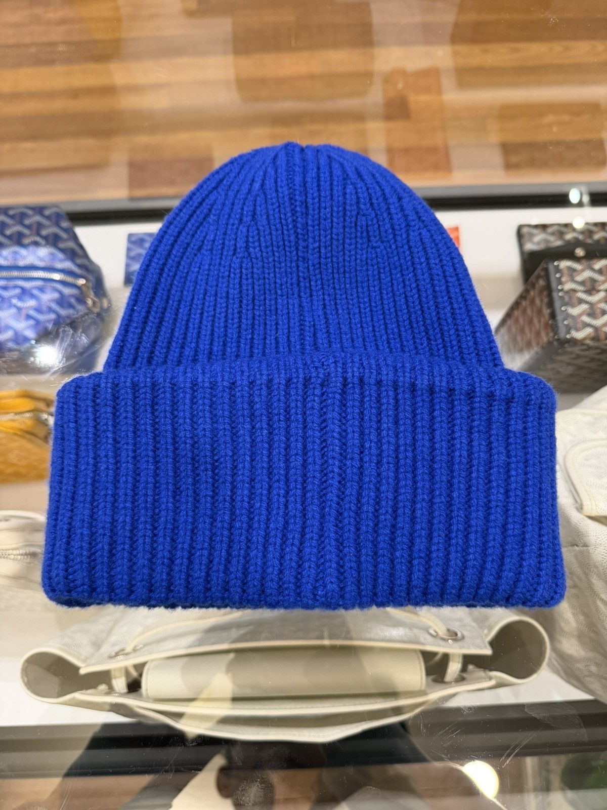 Moncler Moncler Knit Beanie - Blue Size ONE SIZE - 2 Thumbnail