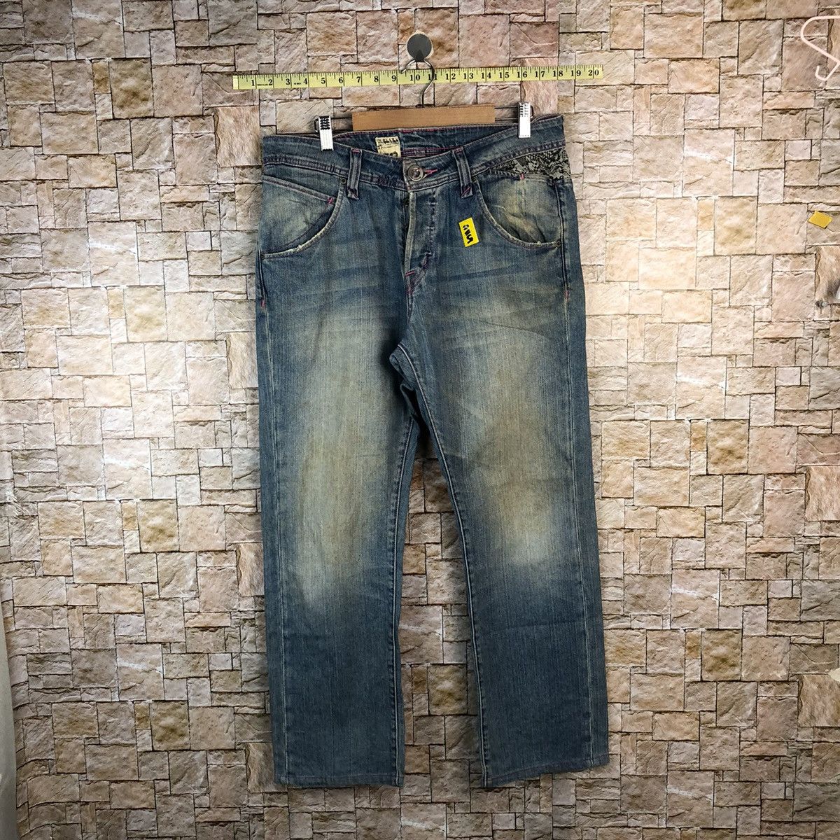 Volcom Volcom vintage skate Blue faded Denim Pants #A1169 Size US 33 - 1 Thumbnail