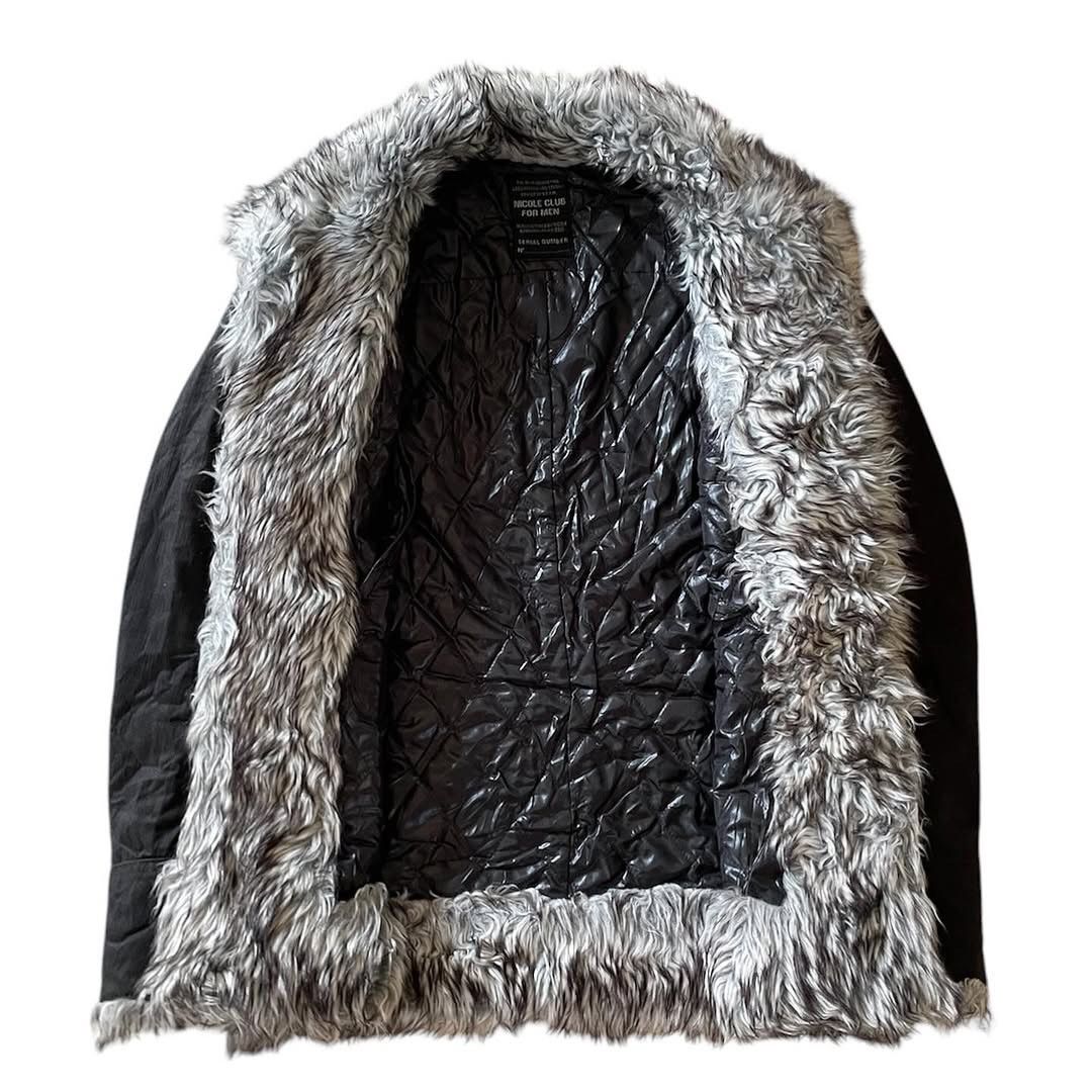 Nicole Club Nicole Club Arctic Fur Trimmed Button Up Jacket Size US M / EU 48-50 / 2 - 6 Thumbnail