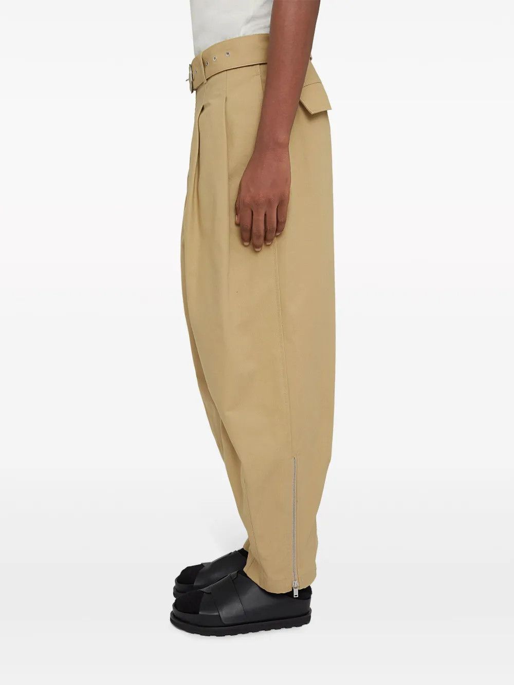 Jil Sander o1w1db10825 Belt Trousers in Beige Size US 36 / EU 52 - 4 Thumbnail