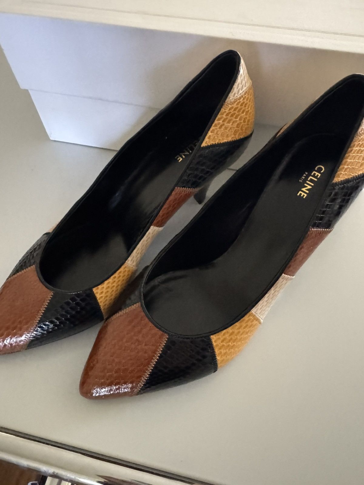 Celine Celine Triangle Heel Ayers Size US 7 / IT 37 - 3 Thumbnail