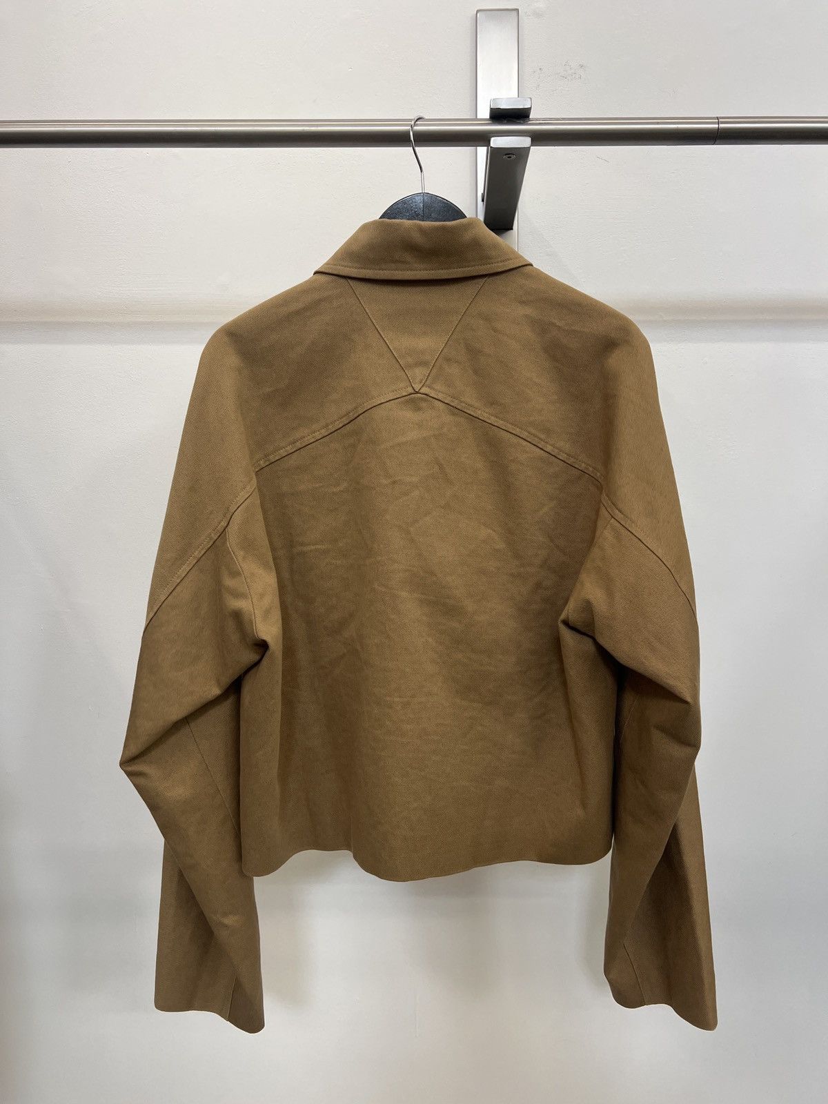 Bottega Veneta Bottega Veneta Cotton-Twill Blouson Jacket Camel Size US M / EU 48-50 / 2 - 2 Thumbnail