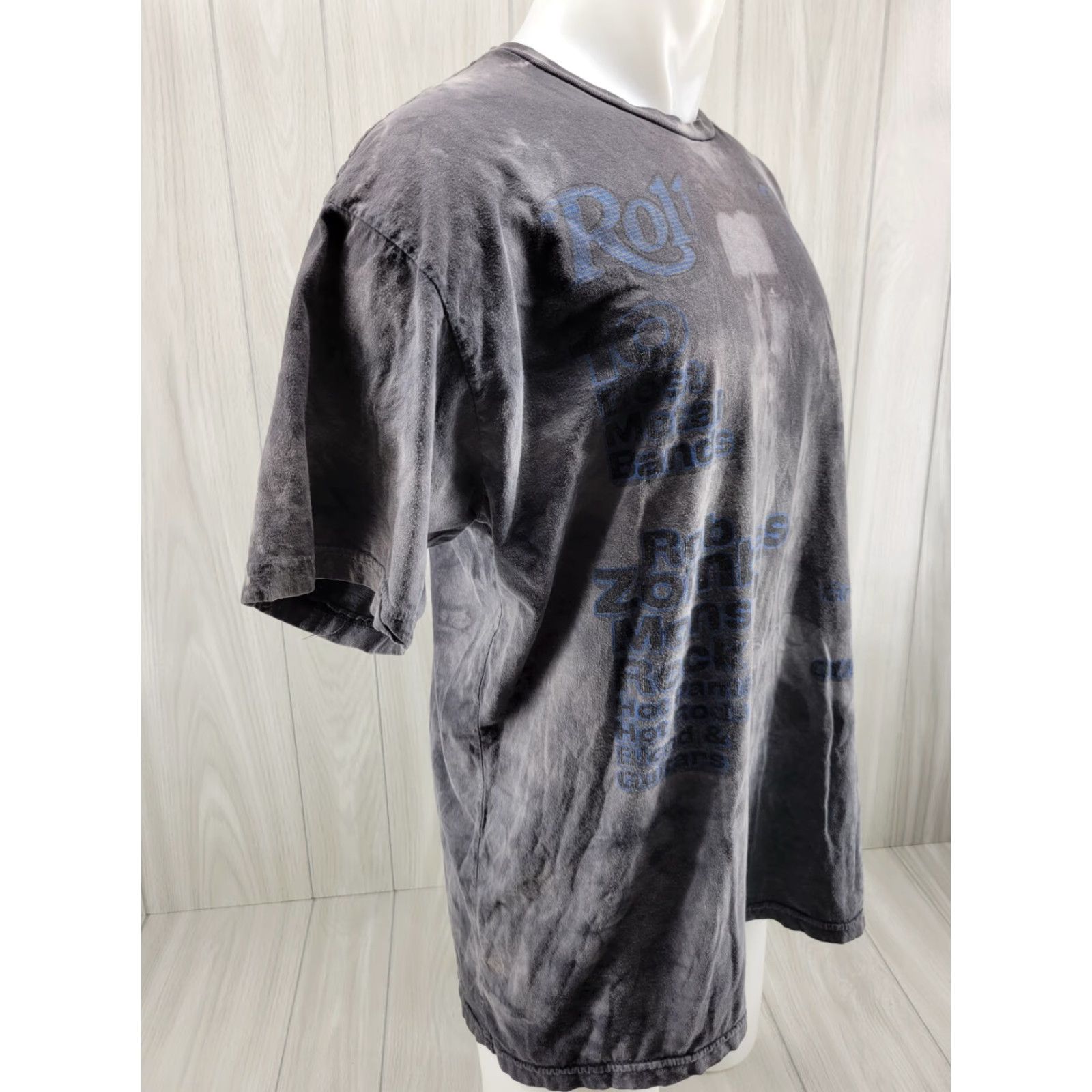 Vintage Rolling Stones Rob Zombie Shirt XL Gray Mens Short Sleeve T-Shirt Size US XL / EU 56 / 4 - 4 Thumbnail