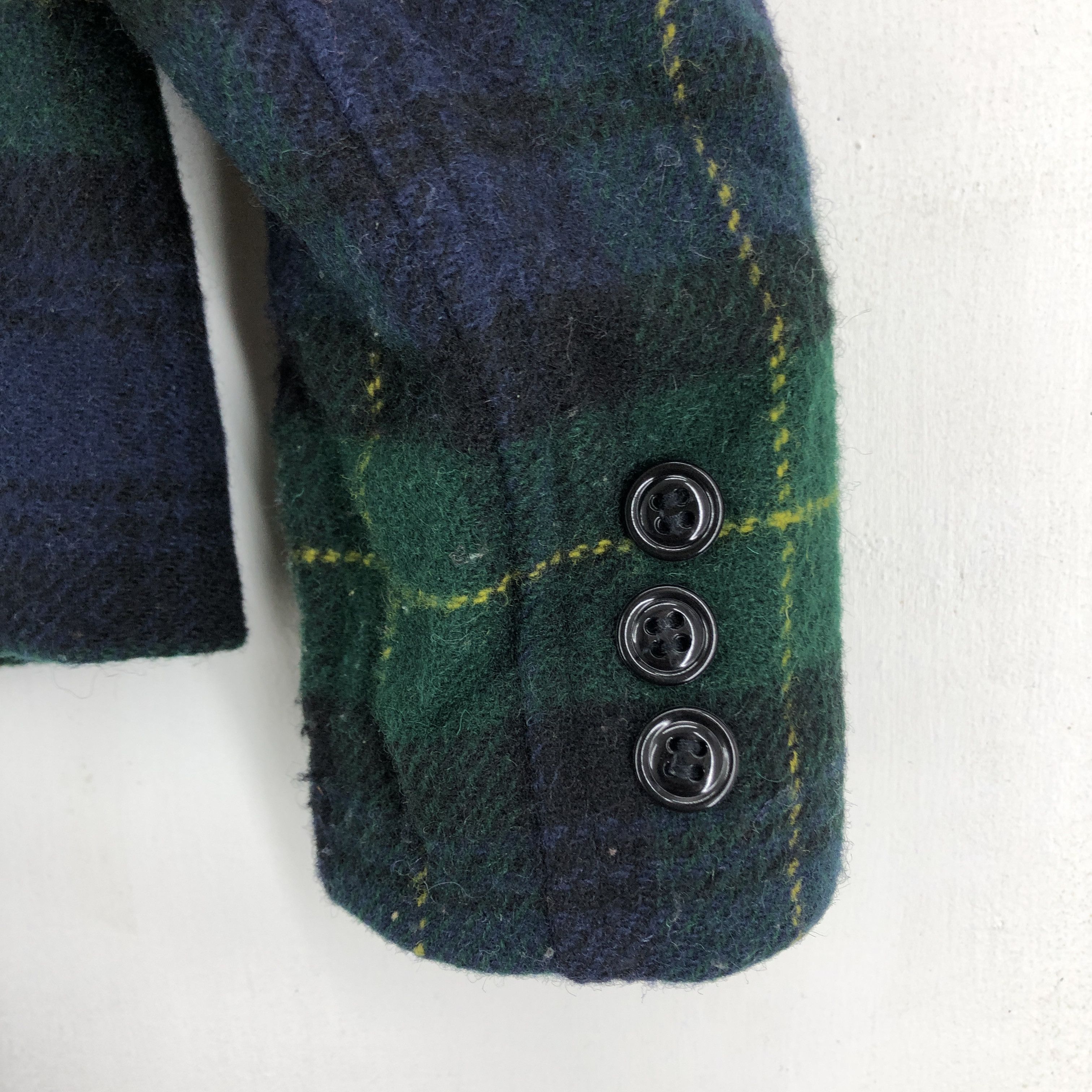 Journal Standard 90s Vintage JOURNAL STANDARD Woolrich Check Peacoat #2027-69 Size XXS / US 00 / IT 34 - 7 Thumbnail