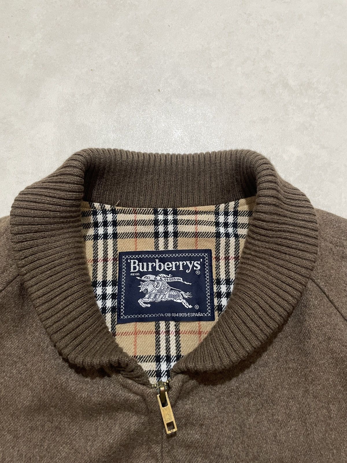 Burberry Vintage Burberry Burberry’s wool Bomber jacket Size US XL / EU 56 / 4 - 4 Thumbnail
