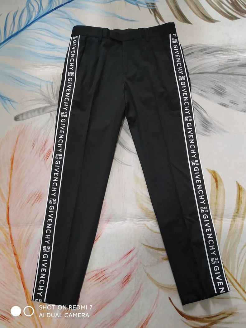 Givenchy Logo Striped Casual Pants dmc