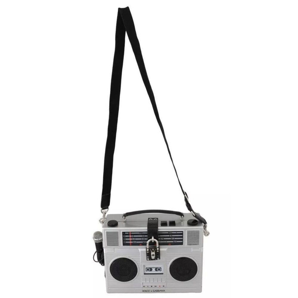 Dolce & Gabbana Dolce & Gabbana Silver Retro Radio Boombox Limited Edition H Size ONE SIZE - 5 Thumbnail