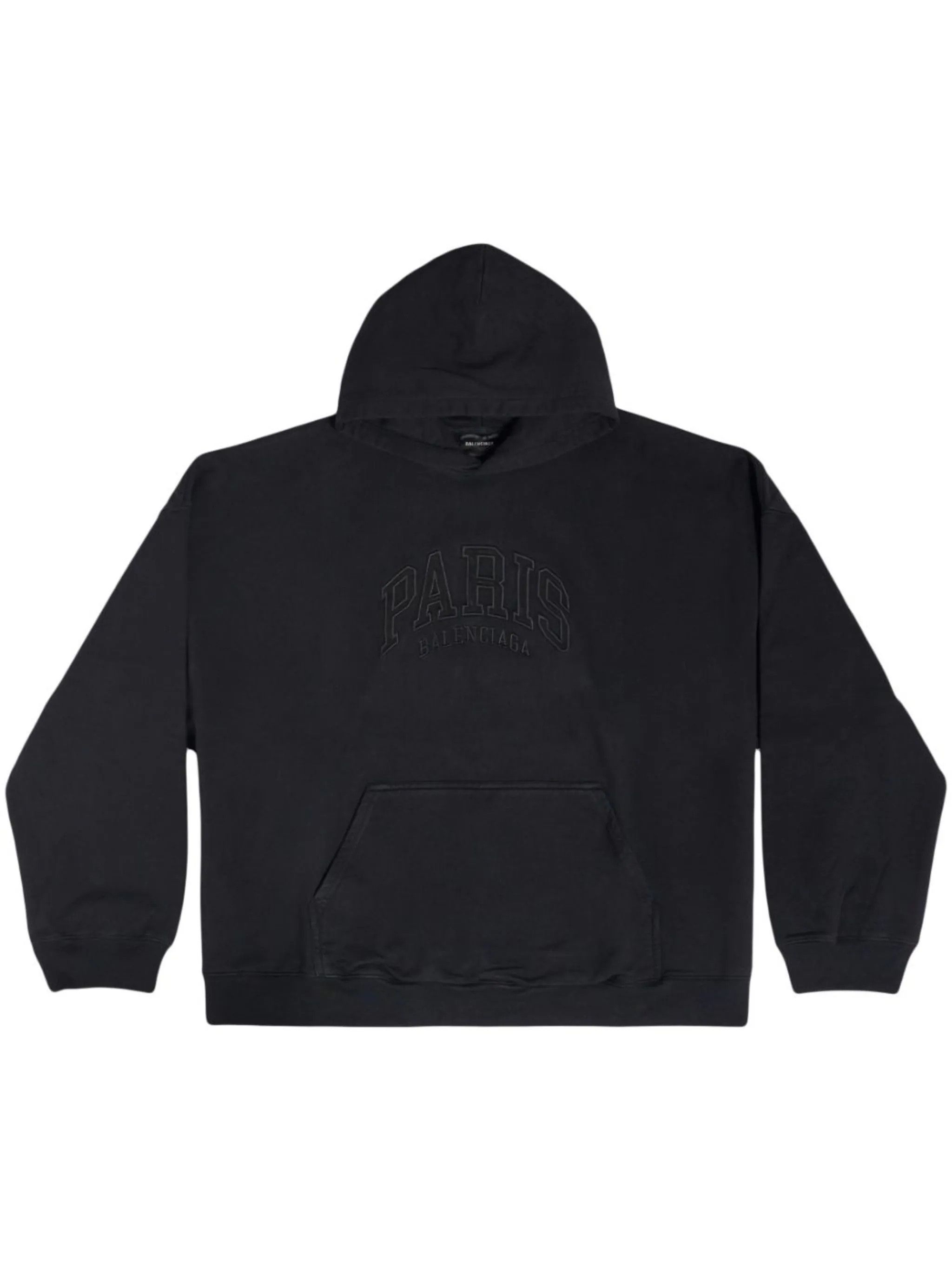 Balenciaga o1la1rc1a0824 Cities Paris Hoodie Oversized in Black Size US XL / EU 56 / 4 - 1 Thumbnail