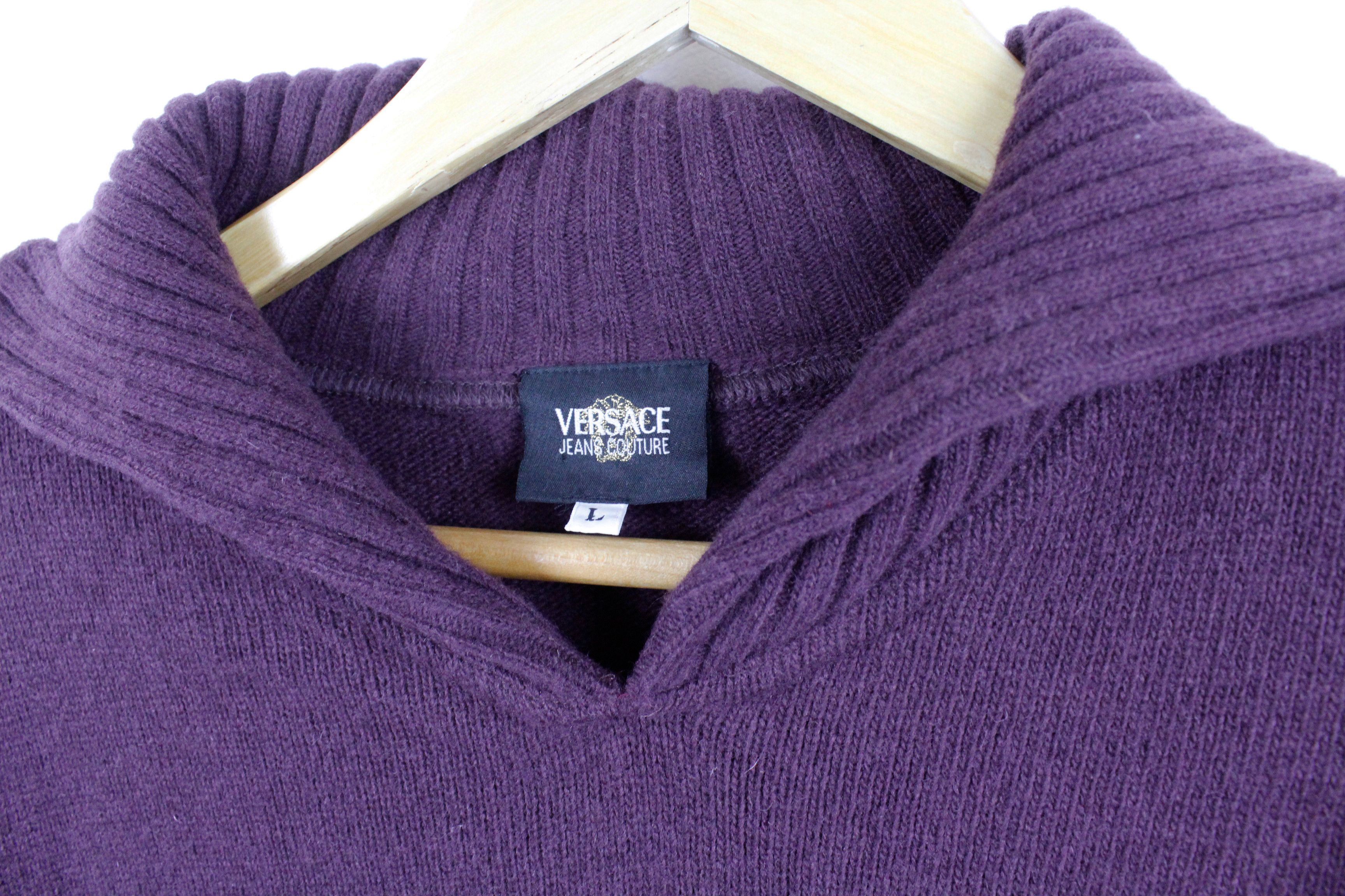 Versace Jeans Couture Vintage Versace Jeans Couture Medusa Logo Knit Wool Sweater Size US L / EU 52-54 / 3 - 4 Thumbnail