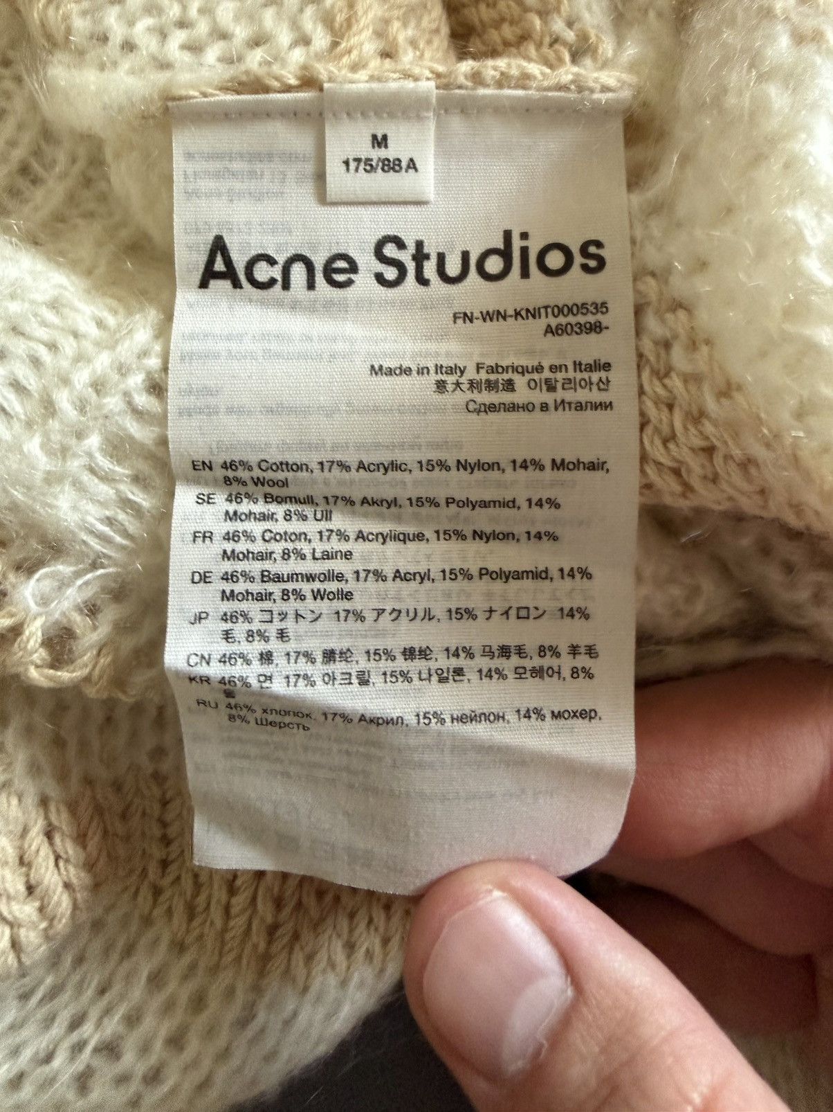 Acne Studios Acne Studios distressed stripped cardigan Size M / US 6-8 / IT 42-44 - 5 Thumbnail