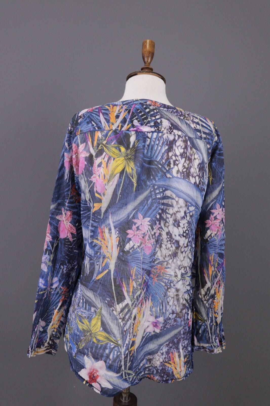 Designer Emily Van Den Bergh Multicolor Floral Shirt Size 42 / L Size M / US 6-8 / IT 42-44 - 10 Thumbnail