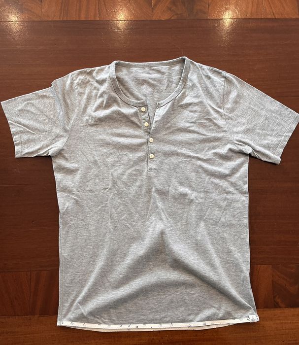 Visvim Visvim grey henley tee size 2 | Grailed