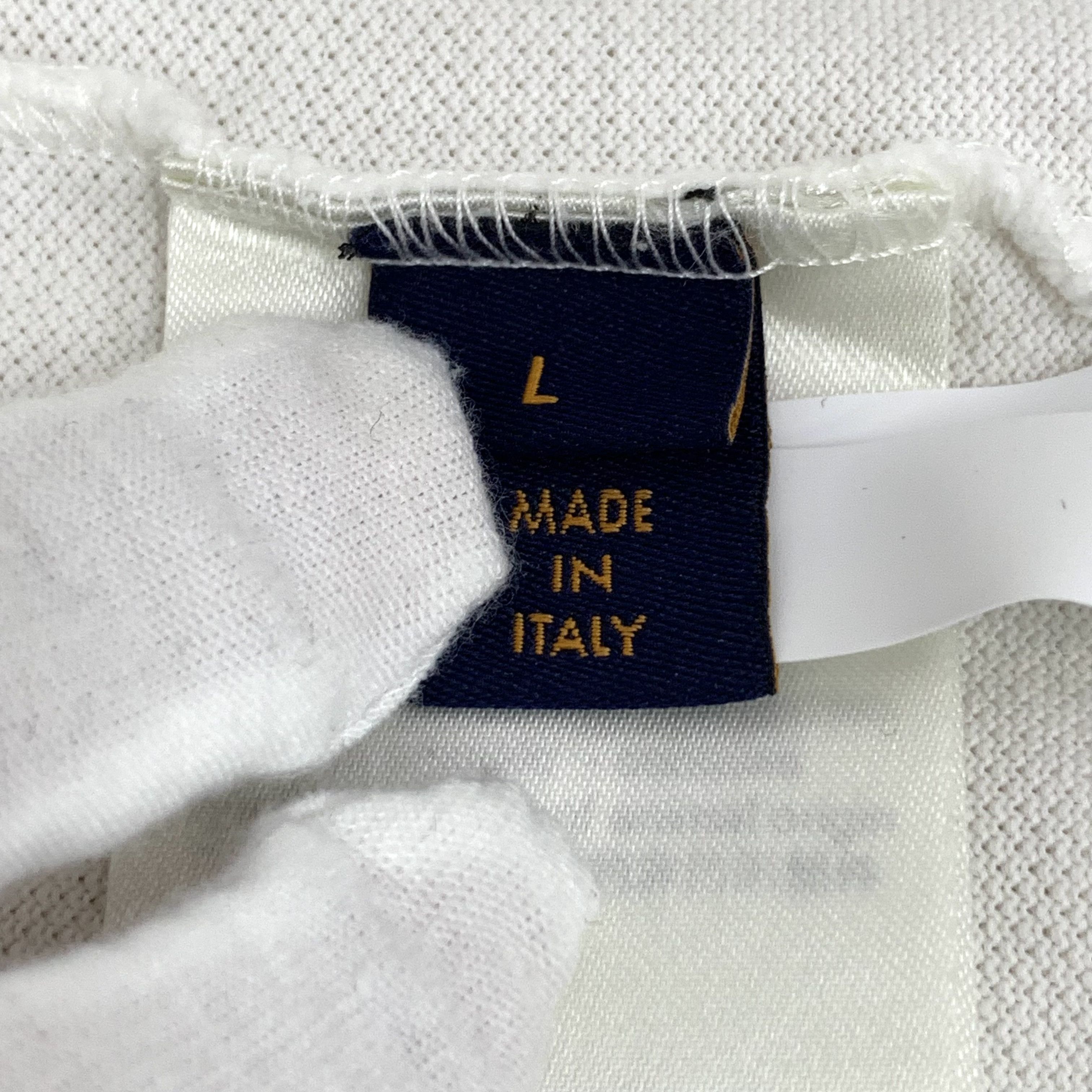 Louis Vuitton Louis Vuitton Polo – White Damier Cotton (Size L) Size US L / EU 52-54 / 3 - 2 Thumbnail
