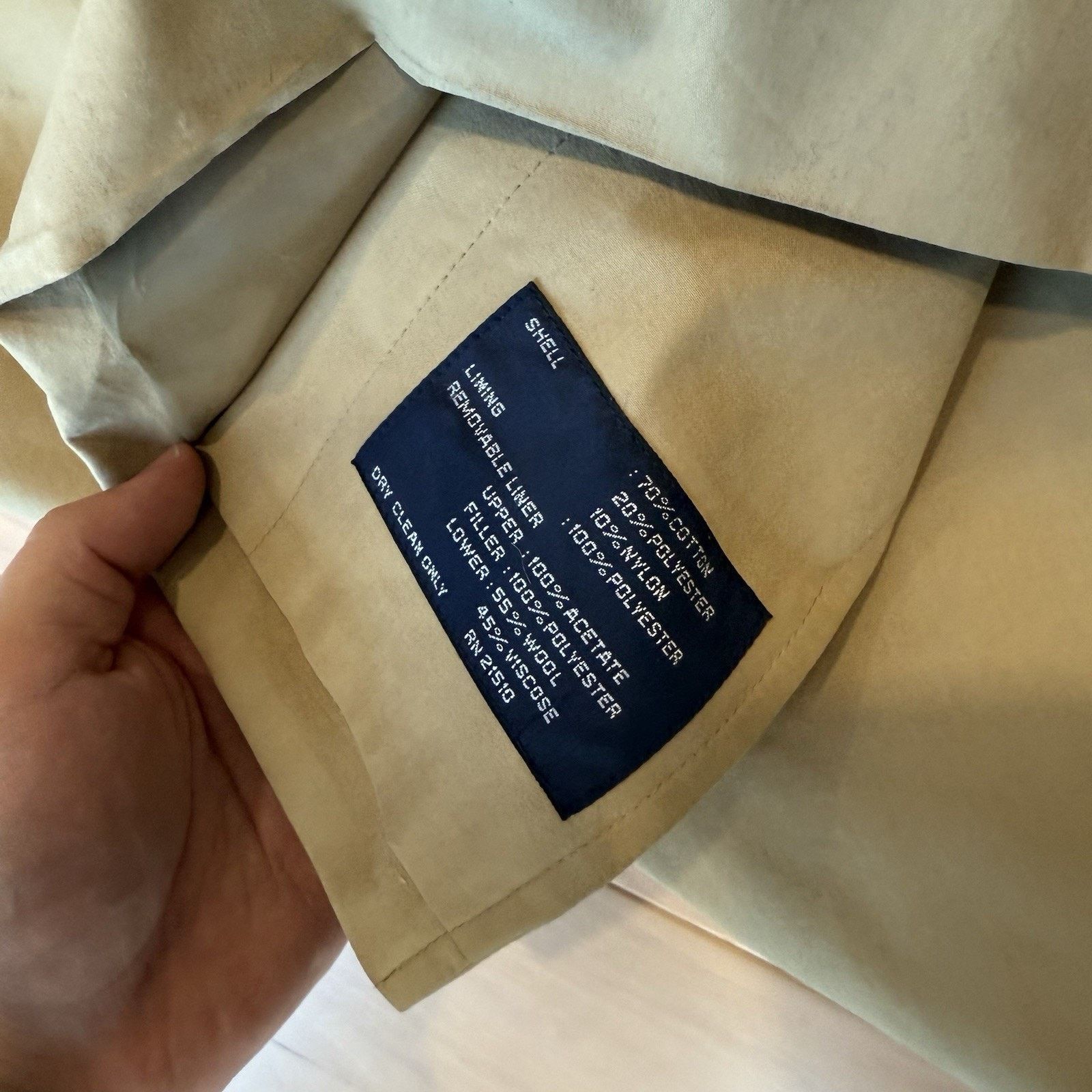 Polo Ralph Lauren Polo Ralph Lauren Trench Coat 46 Khaki Long Overcoat Winter Size US XXL / EU 58 / 5 - 7 Thumbnail