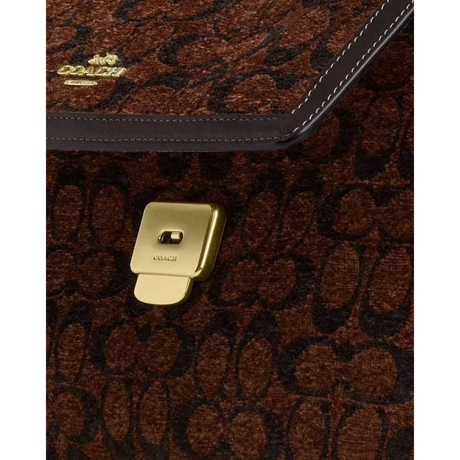 Coach NWT Limited Coach Etta Flap Shoulder Bag Chenille CCE58 Size ONE SIZE - 15 Thumbnail
