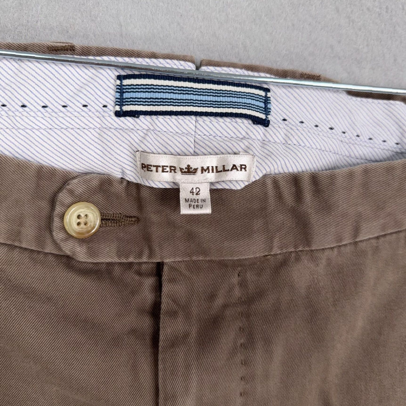 Peter Millar Peter Millar Pants Mens 42 Brown Chino Pima Cotton Regular Fit Golf Casual Pants Mens 42 Brown Chino Pima Cotton Regular Fit Golf Casual Size US 42 / EU 58 - 3 Thumbnail